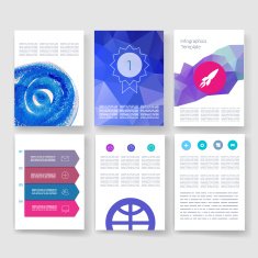 Templates Design Set of Web Mail Brochures Mobile Technology Infographic N224