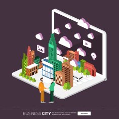 City on Laptop N4