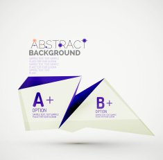 Geometric shapes with sample text Abstract template N139