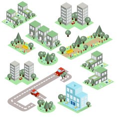 Set of the Isometric City