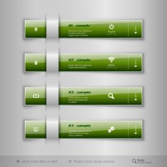 Modern business tabs infographics template for web design or N14