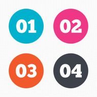 Step one two three icons Sequence of options N6