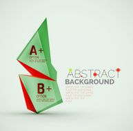Geometric shapes with sample text Abstract template N145