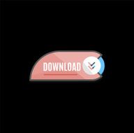 Colorful download web button Modern flat design N79