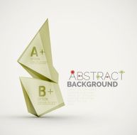 Geometric shapes with sample text Abstract template N152