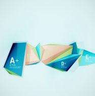 Geometric shapes in the air Vector abstract background N203