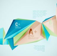 Geometric shapes in the air Vector abstract background N204