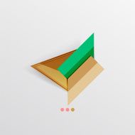 Modern abstract geometric info banner N147