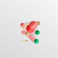 Modern abstract geometric info banner N148