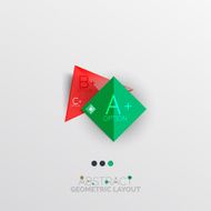 Modern abstract geometric info banner N149