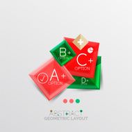 Modern abstract geometric info banner N150