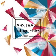 Abstract Background modern triangle design Infographics-Vector illustration
