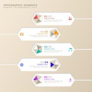 abstract hexagon label infographics N2