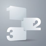 Blank paper cards background Vector