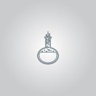 Vector Set of Chemistry bulb Icons N2