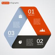 Modern vector info graphic for business project N100