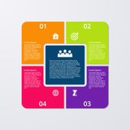 Vector illustration infographics 4 options N7