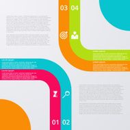 Vector illustration infographics four options N58