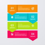 Vector illustration infographics four options N59