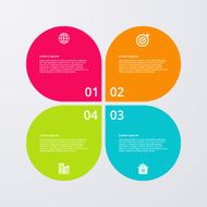 Vector illustration infographics four options N60