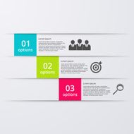 Vector illustration infographics three options N4