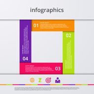 Vector illustration infographics four options N62