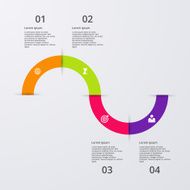 Vector illustration infographics four options N63