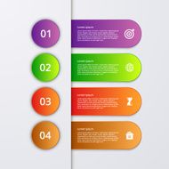 Vector illustration infographics four options N64