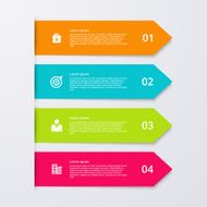 Vector illustration infographics four options N65