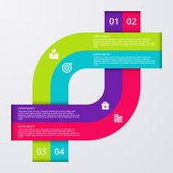 Vector illustration infographics four options N66