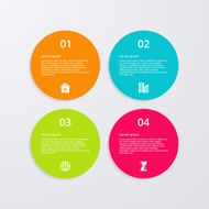 Vector illustration infographics four options N67