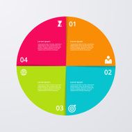 Vector illustration infographics four options N68