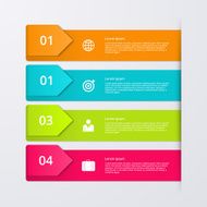 Vector illustration infographics four options N69