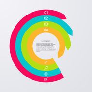Vector illustration infographics four options N70