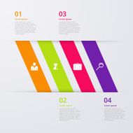 Vector illustration infographics four options N71