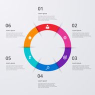 Vector illustration infographics six options N9