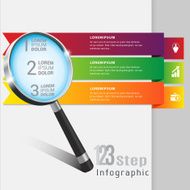 Abstract 3D Modern template vector banner infographics N7