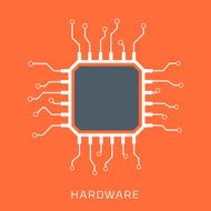 Hardware flat style colorful vector icon