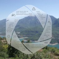Vector circle eco infographic N6