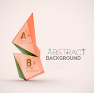 Geometric shapes with sample text Abstract template N159