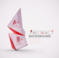 Geometric shapes with sample text Abstract template N160
