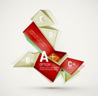 Geometric shapes with sample text Abstract template N161