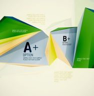 Geometric shapes in the air Vector abstract background N205