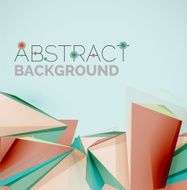 Geometric shapes in the air Vector abstract background N209