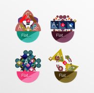 Set of abstract geometric shapes with options N46