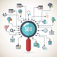 SEO services background - concept N2