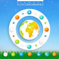 Modern infographic with place for your text Vector illustration