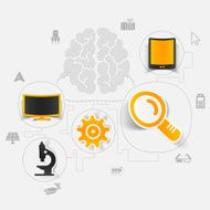 technology sticker infographic N14