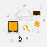 technology sticker infographic N16
