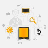 technology sticker infographic N20
